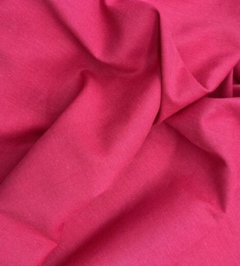 Woven viscose linen fabric red